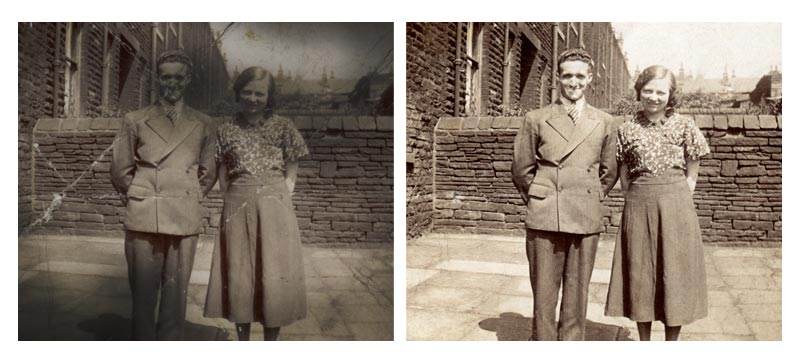 Restoring old photos and artwork is a benefit of fire and water damage restoration.